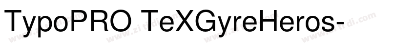 TypoPRO TeXGyreHeros字体转换